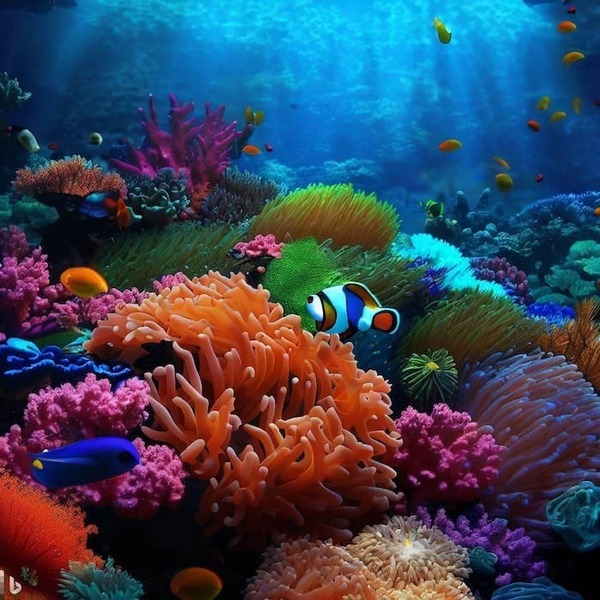 Underwater Image Generated by Bing Image Generator
