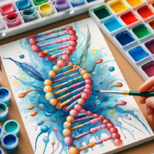 Painting of DNA strand
